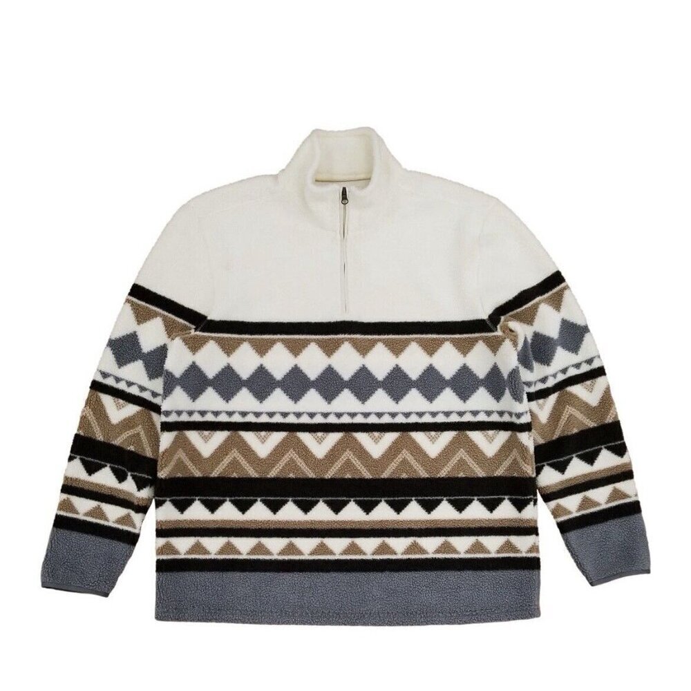 NEW Mutual Weave Long Sleeve 1/4 Zip Fleece Pullover Men's Size XL NWT